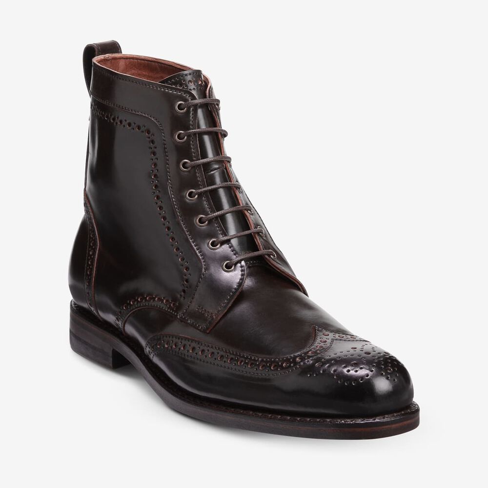 Sam Edelman Dalton Shell Cordovan Men's Dress Boots Brown | UK-8104357