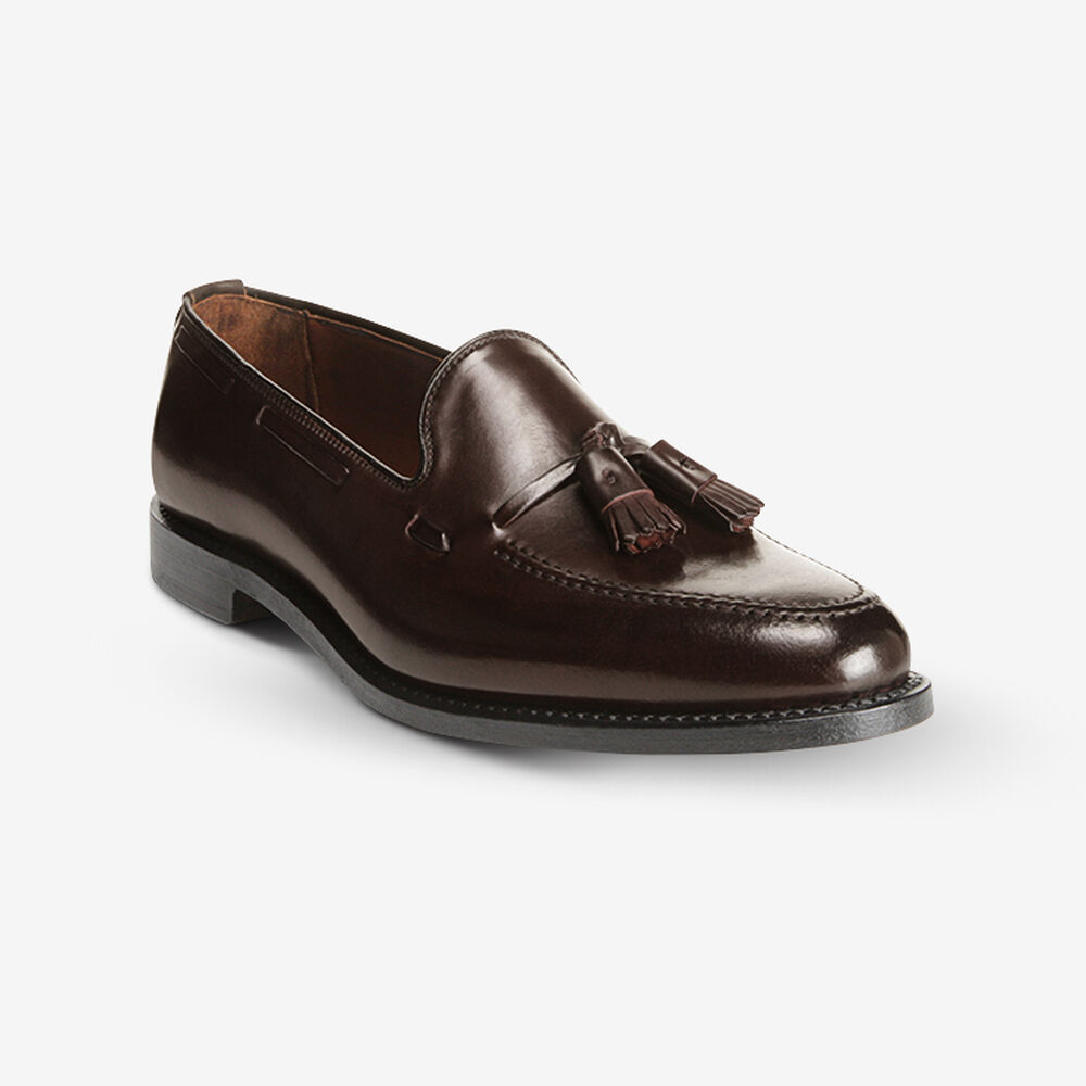 Sam Edelman Grayson Shell Cordovan Men's Dress Loafer Brown | UK-5412690