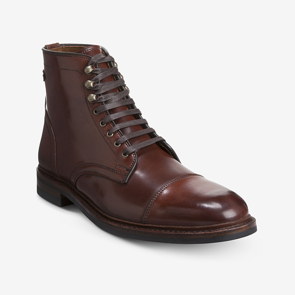 Sam Edelman Landon Shell Cordovan Men's Dress Boots Red | UK-3602978