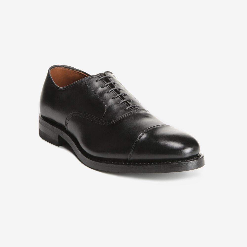 Sam Edelman Park Avenue Men's Cap-toe Oxford Black | UK-4328061