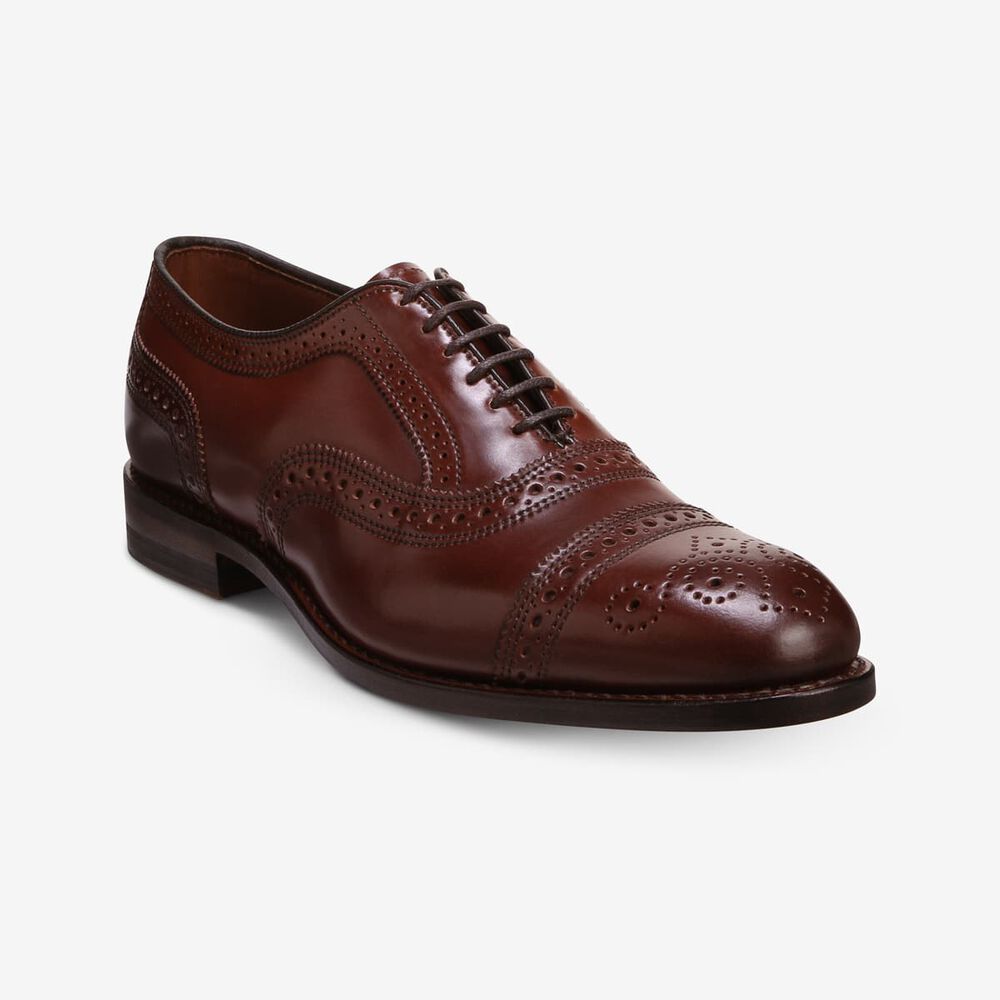 Sam Edelman Strand Men's Cap-toe Oxford Red | UK-4816207