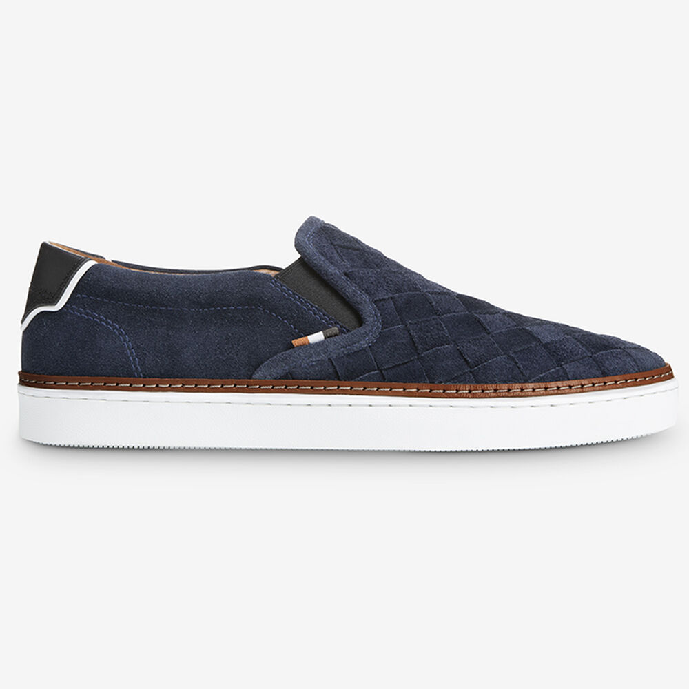 Sam Edelman Alpha Men's Slip Ons Navy | UK-1674025