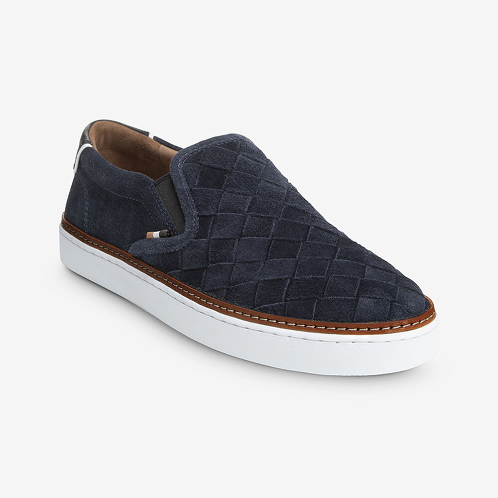 Sam Edelman Alpha Men\'s Slip Ons Navy | UK-1674025