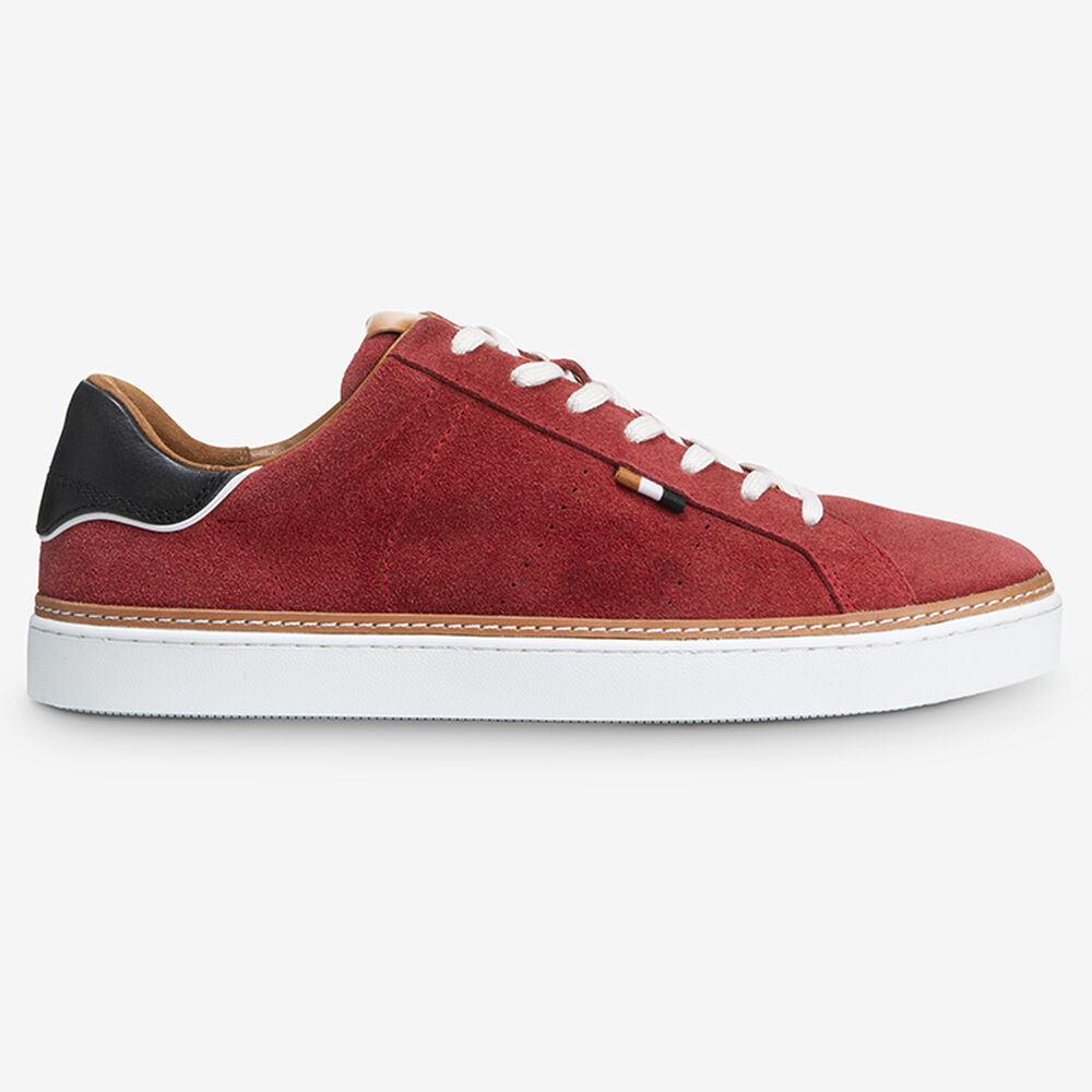 Sam Edelman Alpha Men's Sneakers Red | UK-6403215