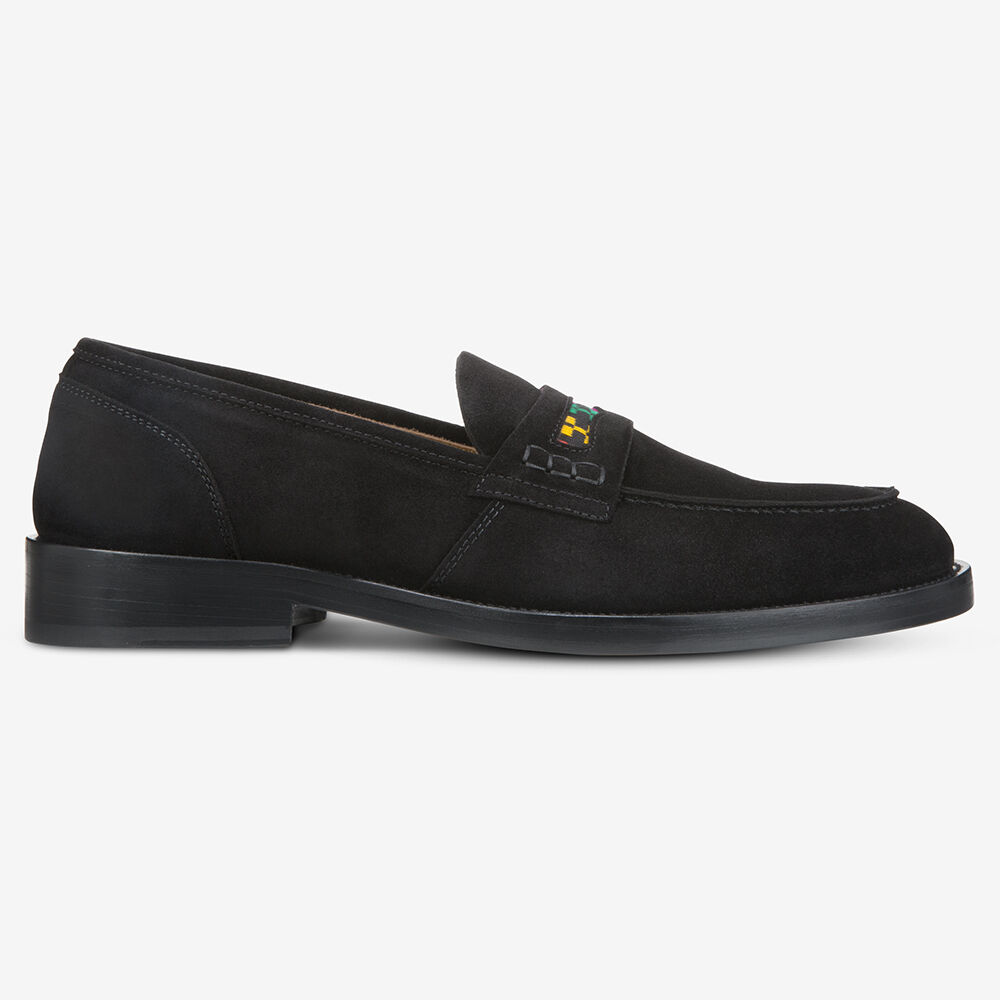 Sam Edelman Bolama Suede Men's Penny Loafer Black | UK-0173562