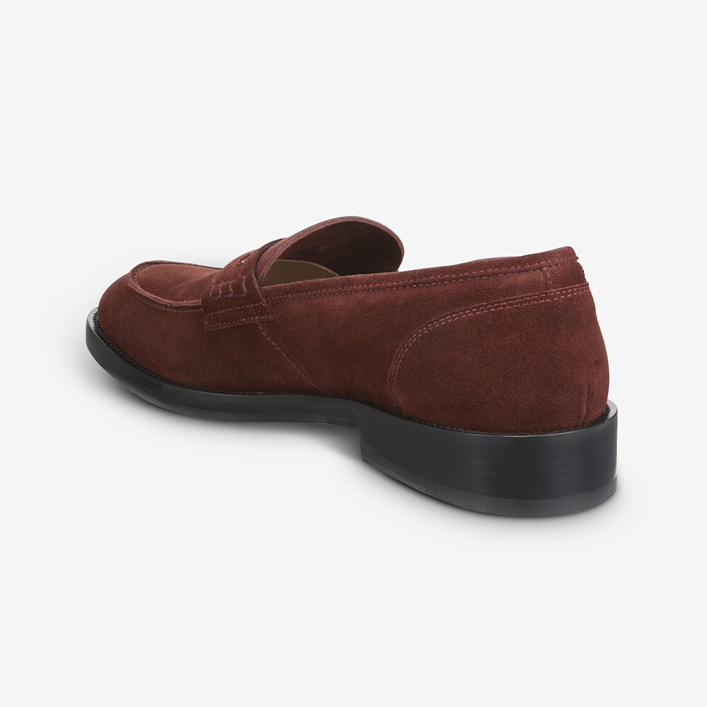 Sam Edelman Bolama Suede Men's Penny Loafer Red | UK-3509741