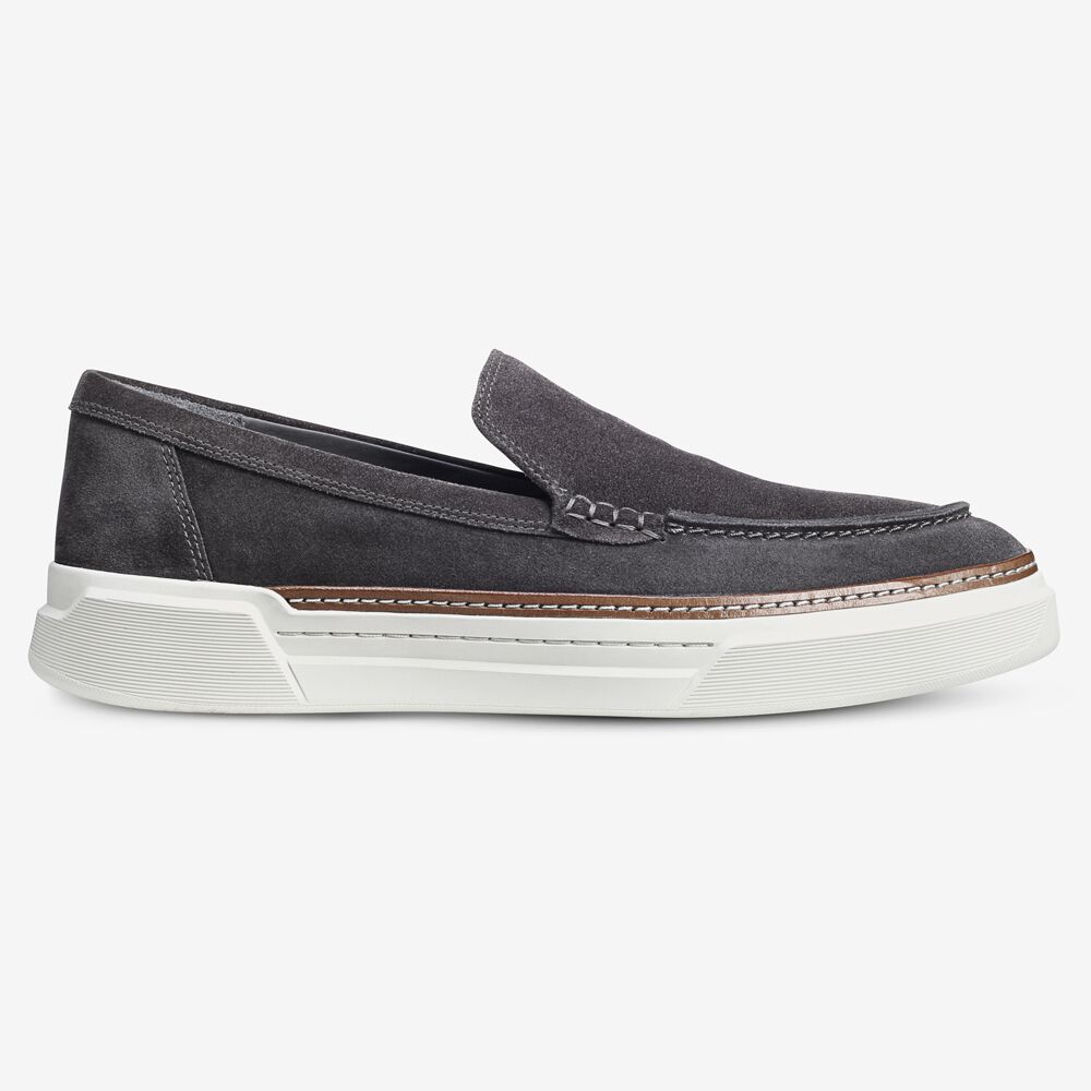 Sam Edelman Burke Suede Venetian Men's Slip Ons Grey | UK-7924180