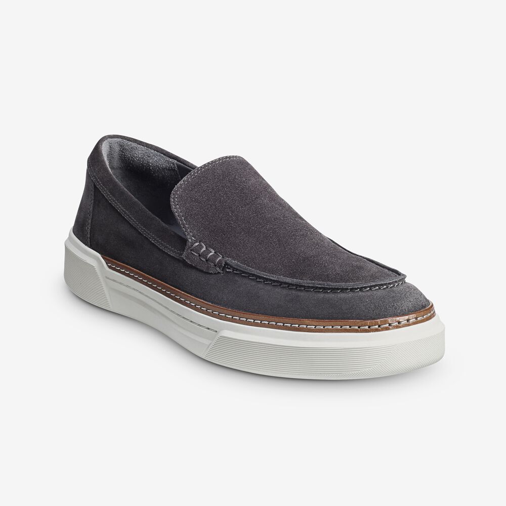 Sam Edelman Burke Suede Venetian Men\'s Slip Ons Grey | UK-7924180