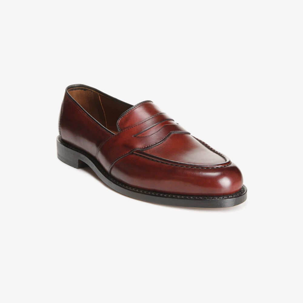 Sam Edelman Randolph Men\'s Penny Loafer Burgundy | UK-9715824