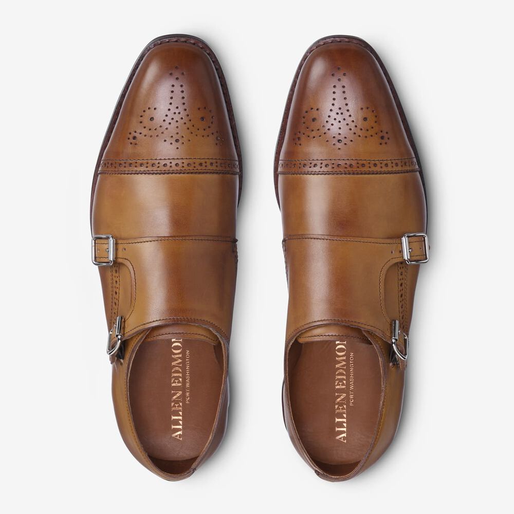 Sam Edelman St. John's Men's Dress Shoes Brown | UK-3461879